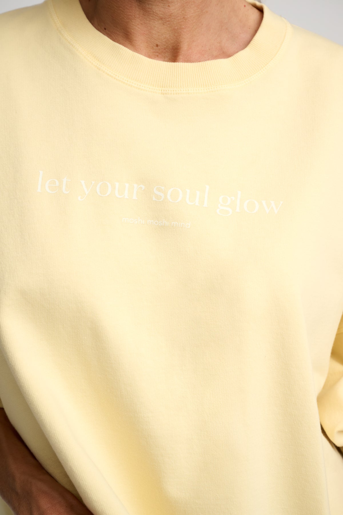 Mantra sweatshirt - Soft Yellow